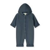 Baby Hooded Suit | Blue Grey