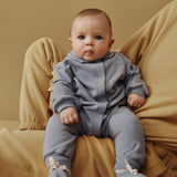 Baby Collar Suit | Stone Gray