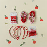 Velvet Bow School Set Red