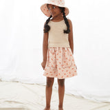 tie strap top - eggshell