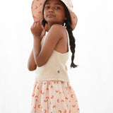 tie strap top - eggshell