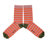 Socks - Pink and orange stripes