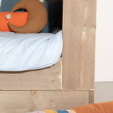 Stapelbed huisje Lou met bedlade