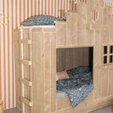 Stapelbed met trapgevel Bowie met bedlade