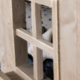 Stapelbed met trapgevel Bowie met bedlade