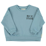 Sweatshirt - Blue with rock stars print