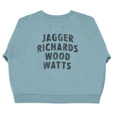 Sweatshirt - Blue with rock stars print
