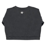 Sweatshirt - Faded black with Jimi Hendrix print