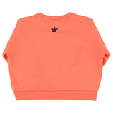 Sweatshirt - Orange with music print
