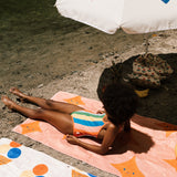 Multicolor Stripes Swimsuit multicolor straps