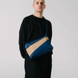 The New Bum Bag Camel & Navy Medium