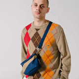 The New Bum Bag Camel & Navy Small