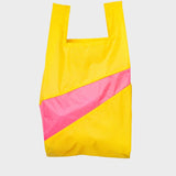 The New Shopping Bag TV Yellow & Flup Pink Medium