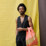 The New Shopping Bag Coral & Moss Medium