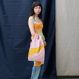 The New Shopping Bag Pale Pink & Lino Medium