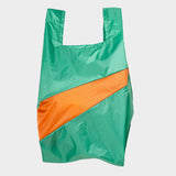 The New Shopping Bag Holly Green & Orange Medium