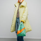 The New Shopping Bag Holly Green & Orange Medium