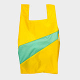 The New Shopping Bag Sunflower & Holly Green Medium