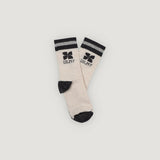 TNS Logo Socks Whisper White Melange