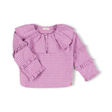 Les Top - Lila Checkered