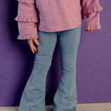 Les Top - Lila Checkered