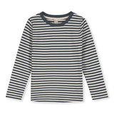 Longsleeve Tee | New Fit | Blue Grey - Cream