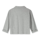 Longsleeve Polo Shirt | Grey Melange