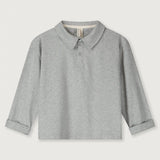 Longsleeve Polo Shirt | Grey Melange