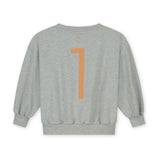 Birthday Sweater | Grey Melange - Melon