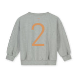 Birthday Sweater | Grey Melange - Melon