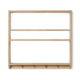Eli Shelves with hooks - light oil