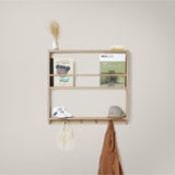 Eli Shelves with hooks - Natural