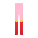 Pink & Red Star Tights