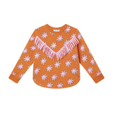 Fringe Star Sweatshirt Orange
