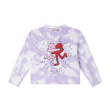 Cotton Fleece Sweatshirt With Hugging Hearts Logo Disc Pr