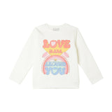 Cotton Fleece Sweatshirt With Love Is All Around You Pr