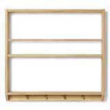 Eli Shelves with hooks - Natural