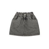 Uma Denim Skirt - Grey Wash