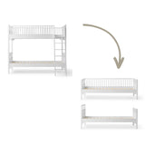 Seaside Conversion kit Classic bunk bed to 1 bed and 1 day bed
