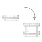 Wood Conversion kit Original day bed to bunk bed, white