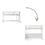Seaside Conversion kit Classic low loft bed to loft bed