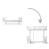 Wood Conversion kit Original bed/junior bed to loft bed, white