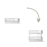 Wood Conversion kit Mini+ junior bed to low bunk bed, white