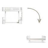 Wood Conversion kit Original loft bed ladder bed end to bed, white