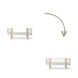 Wood Conversion kit Original junior bed to junior day bed, white/oak