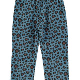 Unisex trousers - Blue with animal print