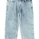 Unisex trousers - Washed blue denim