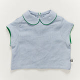 cap sleeve shirt - ciel
