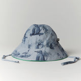 baby hat - ciel/toile de jouy