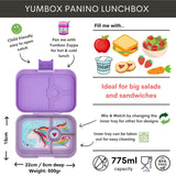 Yumbox Panino 4-vakken - Lavande Paars / Eenhoorn tray